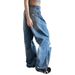 Retro American Street Style Ripped Jeans Straight Leg Distressed Design Slimming Floor Length Trousers Trendy Brand_mkmklike.com