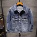 Men's Clothing Slim-Fit Denim Jacket – Korean Streetwear Coat For Men (Blue, M-XXXXL) Hot-selling_mkmklike.com