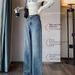 High Waist Rhinestone Straight Leg Jeans For Women - Trendy Wide-Leg Palazzo Pants With Sparkle Accents (S-3XL)_mkmklike.com