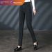 Petite Women's Black High-waisted Jeans, 2026 Spring New Style, Versatile Slim-fit Skinny Pencil Pants_mkmklike.com
