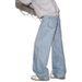 Men's Harajuku Style Washed Hole Jeans Artistic Trend High Street Fashion mid Waist Standard Thickness Spring Summer Wear_mkmklike.com