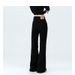 Black Flared Jeans For Women, New Spring Style, High-waisted, Slimming, Loose-fitting, Bell-bottom Long Pants_mkmklike.com