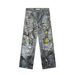 Men's Clothing Digital Printing Ink Splash Jeans Straight Trousers Retro Printing Full Printing Heavy AC Jeans Trend_mkmklike.com