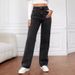 Women's High-Waisted Straight Leg Jeans plus Size Loose Fit Trendy Long Pants Versatile European American Style_mkmklike.com