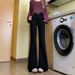 Retro High-Waisted Flared Jeans For Women Loose Fit Chic Blue Denim Versatile Autumn Style England Fashion_mkmklike.com