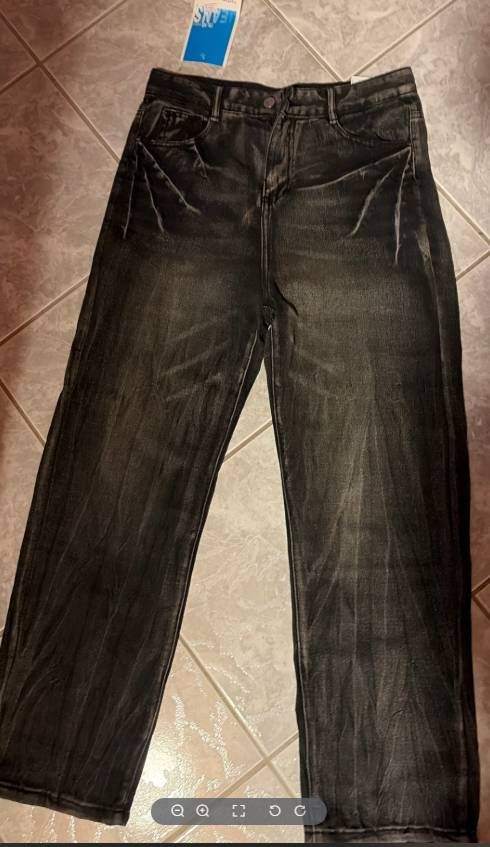 Men's Clothing Straight-leg, Loose, Wide-leg, American Vibe, Flared Jeans, Trendy Fashion Trousers_mkmklike.com