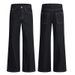 Men's Clothing & Archer0603 & American Retro Old Money Style Raw Denim Black Wide Leg Jeans Men's Cleanfit Floor Length Pants_mkmklike.com