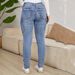 Distressed High-Waist Jeans With Side Pockets – Stretch Denim Skinny Pants For Women (S-2XL, Dark Blue/Light Blue)_mkmklike.com