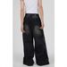 Men's High Street Retro Washed Distressed Jeans Loose Straight Leg Wide Leg Pants Unique Drape_mkmklike.com