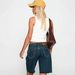 Women's Retro Distressed Mid Waist Shorts Denim Frayed Hem Street Style Loose Fit New_mkmklike.com