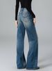 Women's High-Waisted Wide Leg Jeans - Vintage Washed Relaxed Fit Flared Denim Pants (Blue, Regular & Tall Lengths, Size 25-30)_mkmklike.com