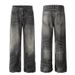 American Style Washed Cat Whiskers Straight-Leg Jeans For Men And Women Loose Casual Versatile Commuting Vibe Wide-Leg_mkmklike.com