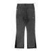 Men's Retro Fashion Washed Distressed Logging Jeans High Street Style Ink Splashed Print Wide Leg Trousers_mkmklike.com
