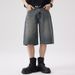 Men's Clothing Retro Trend 7 Point Jeans Summer New Loose Street Fashion Handsome Ripped Shorts_mkmklike.com