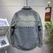 Collar Distressed Washed Denim Jacket, Fashionable, Simple And Trendy Shirt, Men's Jacket_mkmklike.com
