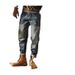 Men's Slim Fit Jeans Spring Autumn Korean Style Trendy Casual Long Pants_mkmklike.com
