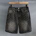 Men's Street Style Denim Shorts 2025 Slimming Straight Leg mid Length Retro Five Point Summer Jeans Softener Machine Washable_mkmklike.com