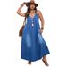 K Elegant Deep V-sleeveless Dress For Women's Clothing_mkmklike.com