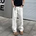 Men's Clothing Men's Trendy Stylish Spring Summer Jeans Washed Versatile Casual Straight Leg Pants For Formal & Casual_mkmklike.com