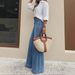 Women's Clothing Retro Washed Wide Leg Jeans Slim Fit Height Enhancing Loose Denim For Spring Summer_mkmklike.com