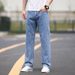 Soft Jeans Men Brand Loose Straight Casual Plus Long Pants Trendy Big Size Men's Business Trousers_mkmklike.com
