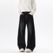 Men's Curved Knife Jeans Plus Size Autumn Winter American Style Trendy Brand Cool Straight Loose Draped Wide Leg_mkmklike.com