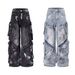Vintage Washed Denim Jeans – Unisex Relaxed Fit High Street Pants With Distressed Details_mkmklike.com