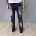 Men's Clothing Spring New Arrival High-End Trendy Black And Gray Gradient Splatter Paint Niche Jeans For Men Slim Fit Straight Leg Versatile Denim_mkmklike.com