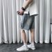 Men's Clothing Raw Edge Denim Shorts Men's Beach Pants Loose Casual Five Point Pants_mkmklike.com