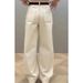Plus-size Women's Slimming Banana Jeans, Narrow Wide-leg Pants, Versatile Loose-fitting Scythe-style Floor-length Pants_mkmklike.com