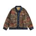 Jiayiku Trendy Brand 2025 Spring New American Ethnic Style Western Jacquard Personalized Washed Cowboy Jacket_mkmklike.com