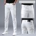 Men's Clothing Spring And Summer European Casual Men's Trousers High End Trendy Thin Versatile Stretch Slim Straight Jeans_mkmklike.com