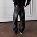 Men's Clothing 16oz Selvedge Denim Jeans – Heavyweight Triple-Stitch Construction, Black (Vintage Wash, Straight Cut, No-Stretch Cotton, M-XXL)_mkmklike.com