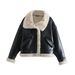 Women's clothing style street fashion fleece fur jacket coat_mkmklike.com