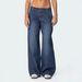Low-Rise Striped Wide-Leg Jeans For Women – Vintage Distressed Denim Pants With Retro 90s Street Style (Blue Washed)_mkmklike.com