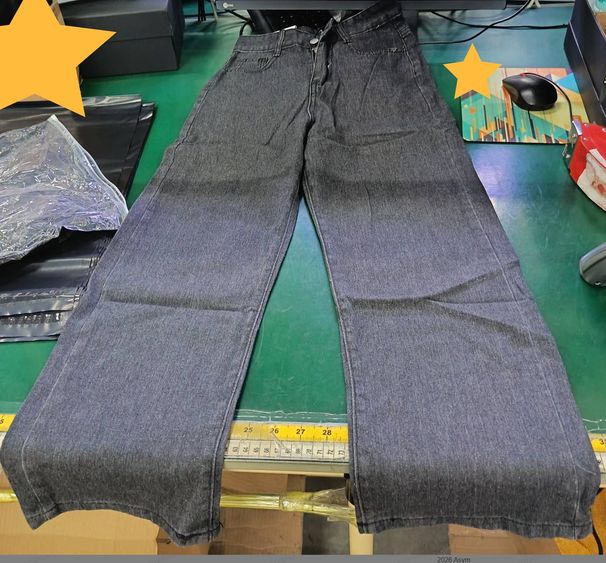 Men's Clothing Washed Yellow Mud Jeans Casual Student Men's Pants Spring And Autumn Retro Fashion Loose Distressed Beggar Pants_mkmklike.com