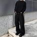 Maomao Gangshan High End Feel Straight Leg Loose Fit Curved Cut Raw Denim Jeans For Men Trendy And Cool Baggy Style_mkmklike.com