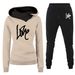 Women's Clothing Women's sweatshirt suit hoodie sports letter LOVE suit fashion and leisure hot style_mkmklike.com