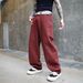Men's Clothing New Trendy American Machete Jeans For Young Men, Simple And Fashionable, Loose Straight Washed Men's Casual Trousers_mkmklike.com
