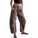 Effortless Americana Style Leopard Print High Waist Straight Leg Jeans 2K High Street Style Women's Clothing Autumn New Fashion_mkmklike.com