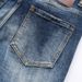 Men's Ripped Skinny Jeans High Street Fashion Trendy Distressed Washed Embroidered Patchwork Slim Fit Jeans American Style_mkmklike.com
