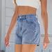 Women's Clothing Spring And Summer New Washed Design Beaded Slim Denim Skirt Women's Shorts_mkmklike.com