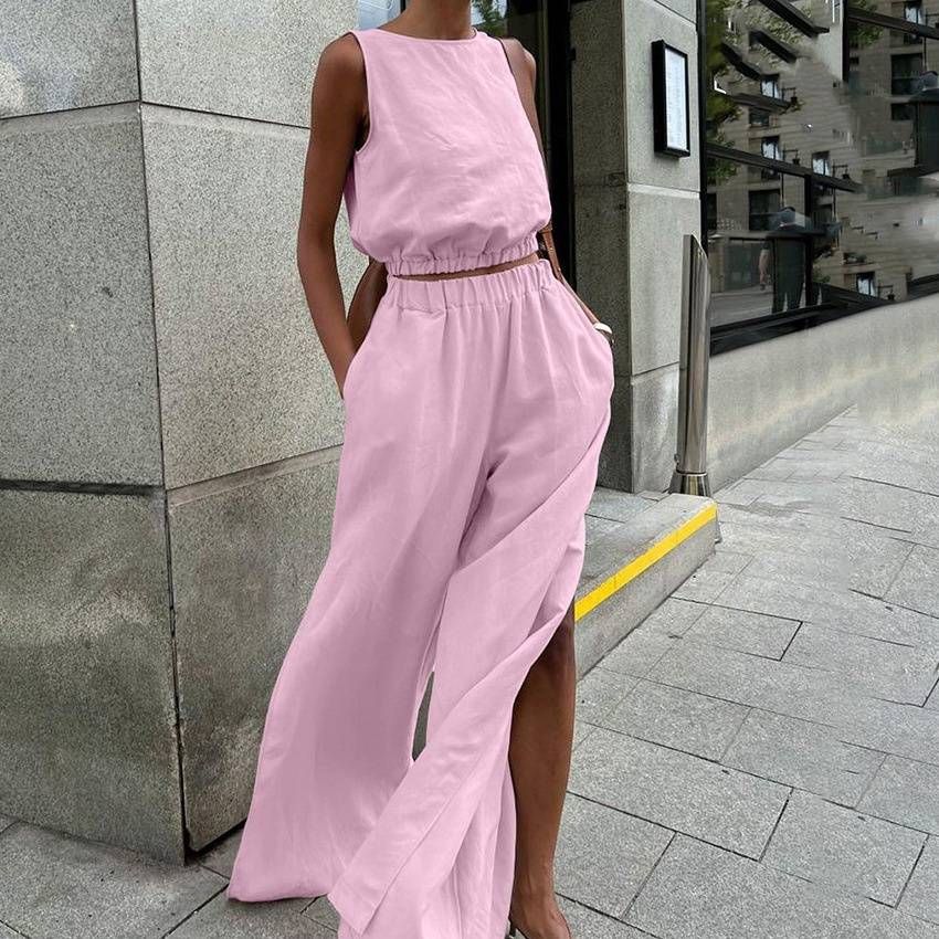 Women's Clothing all-match slit slim solid color suit _mkmklike.com