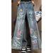 Summer New Jeans Men's Heavy Sand Wash Retro Casual Versatile Trendy Brand Youth Straight Trousers Ins Tide_mkmklike.com