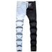 Men's Clothing Korean Style Trendy Patchwork Slim Fit Casual Men's Pants_mkmklike.com
