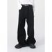 nirben Jeans| Basic Volume Style Fit Half Elastic Waist Loose Straight Denim Pants Available In Ten Colors_mkmklike.com