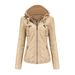 Hooded leather jacket two-piece set can remove oversize leather jacket female PU washed leather_mkmklike.com