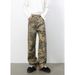 Men's Clothing Camouflage Jeans Loose Straight Wide Leg Casual Trousers_mkmklike.com