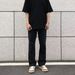 Men's Black Flared Jeans – High-Street Slim Fit Retro Bootcut Pants (S-3XL, Stretch Comfort, 90s Revival Style)_mkmklike.com