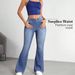 Women's High-Waisted Stretchy Flared Jeans Retro Vintage Denim Pants With Tummy Control For Casual & Daily Wear (Blue, Sizes 26-31)_mkmklike.com